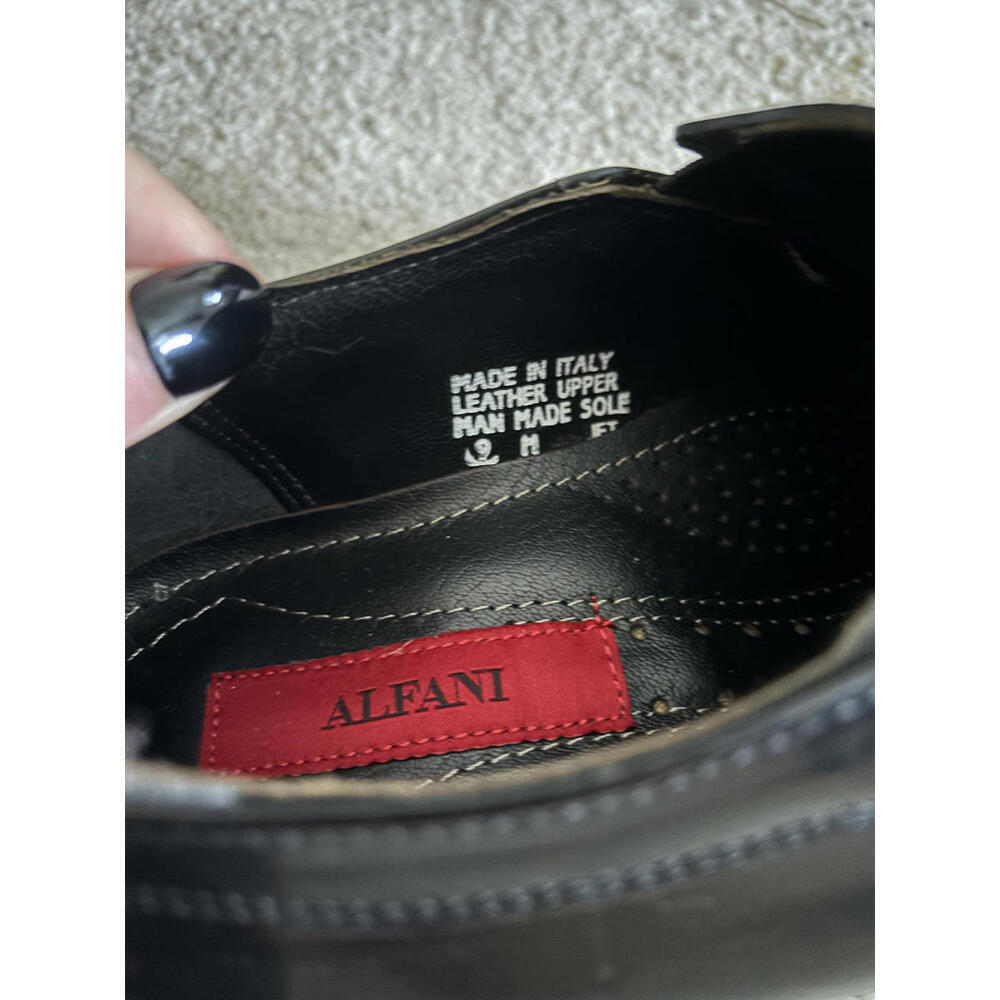 FALL CLEARANCE NEW Men's Stylish Black Leather Slip-On Shoes by Alfani - Picture 8 of 8